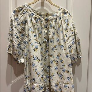 THE GREAT. Floral Blouse